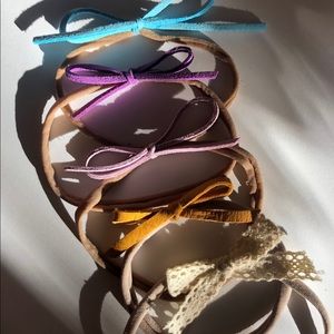 Suede Skinny Bow Lot